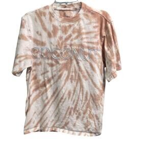 Post Surf Coconut Tie Dye Tee Size Medium Short Sleeve Casual